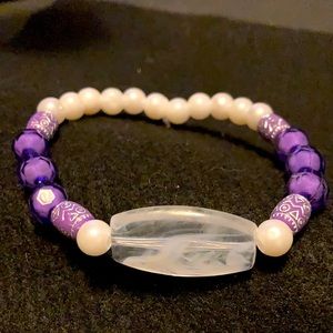 Purple inner peace bracelet